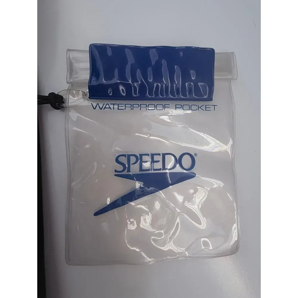 Speedo Swim Trunks Mens Small Black Cargo Board Shorts NWT